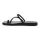 4. CROCS MIAMI TOE LOOP SANDAL W BLACK 209862-001