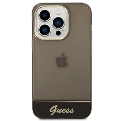 3. Etui Guess Translucent na iPhone 14 Pro - czarne