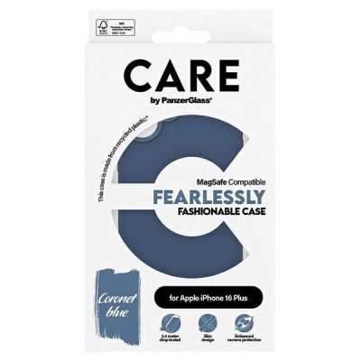4. Etui CARE by PanzerGlass Fashion Case z MagSafe na iPhone 16 Plus - niebieskie