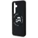 6. Etui Karl Lagerfeld Silicone Double Heads And Circle MagSafe Samsung Galaxy S25 czarny