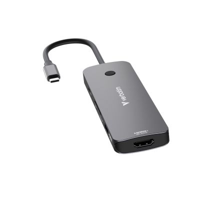 9. Verbatim CMH-08 USB Type-C 5000 Mbit/s Srebrny