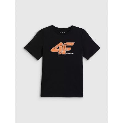 6. T-shirt z nadrukiem chłopięcy 4F 4FJRAW26TTSHM4347-20S