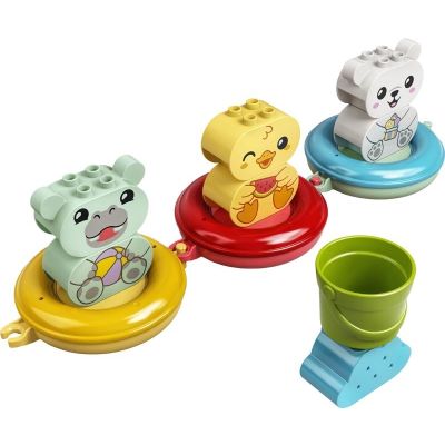 4. LEGO DUPLO 10965 Zabawa w kąpieli: pływający pociąg ze zwierzątkami