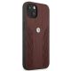 3. Etui BMW Leather Curve Perforate na iPhone 13 - czerwone