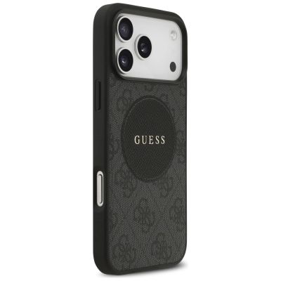 4. Etui Guess 4G Circle Classic Logo MagSafe na iPhone 17 Pro Max - czarne