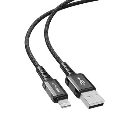 2. Acefast kabel MFI USB - Lightning 1,2m, 2,4A czarny (C1-02 black)