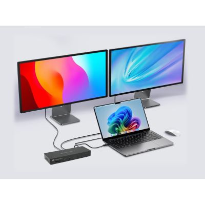 5. Stacja dokująca CONCEPTRONIC 13-1 USB-C->HDMI/2xUSB-A/2xUSB-C/+ 96W bk