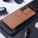 19. Nillkin Qin skórzana kabura etui Samsung Galaxy A73 brązowy