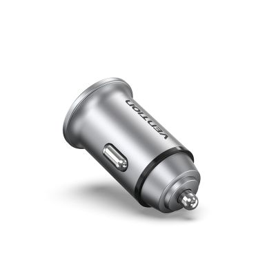 4. Ładowarka samochodowa Vention USB-A USB-C 30W PD