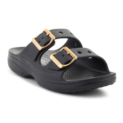 CROCS SATURDAY METALLIC BUCKLE SANDAL W BLACK 213316-001
