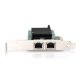 10. DIGITUS KARTA SIECIOWA PCIE PRZEWODOWA 2X RJ45 GIGABIT 10/100/1000MBPS LOW PROFILE DN-10132