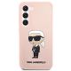 3. Etui Karl Lagerfeld Silicone Ikonik na Samsung Galaxy S23+ - różowe