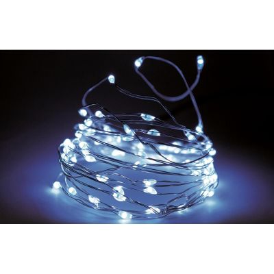 12. LAMPKI DRUCIKI GIRLANDA 320 LED ZIMNY BIAŁY