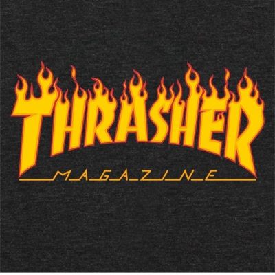 3. Koszulka damska Thrasher Magazine Girl Flame Logo Racerback BLK czarna