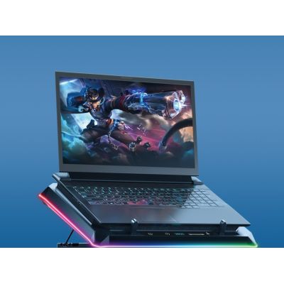 6. CONCEPTRONIC USB-C Laptop-KĂĽhlpad + Handyhalter, 130mm lang