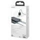 6. Kabel Baseus Rapid Series 3w1 USB-C - USB-C / Lightning / micro USB 20W PD 1.5m - zielony