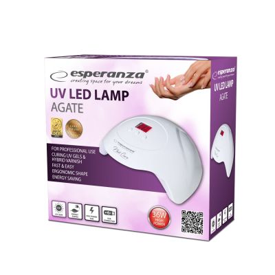 11. ESPERANZA LAMPA UV LED DO PAZNOKCI AGATE 36W EBN010