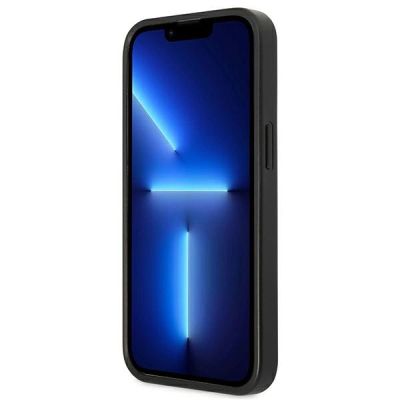 5. Etui Guess Saffiano 4G Small Metal Logo na iPhone 13 Pro / 13  6,1" - czarne