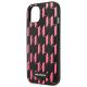 6. Etui Karl Lagerfeld Monogram Plaque na iPhone 13 mini - różowe