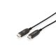 8. Kabel połączeniowy hybrydowy HDMI 2.1 Ultra High Speed 8K60Hz UHD HDMI A/HDMI A M/M czarny 15m