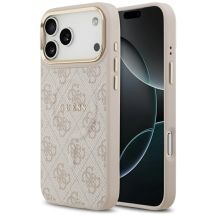 Etui Guess 4G PU Classic Logo MagSafe na iPhone 17 Pro Max - różowe