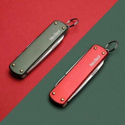 4. Nóż wielofunkcyjny NexTool Mini Pocket Knife NE0142 4w1 czerwony