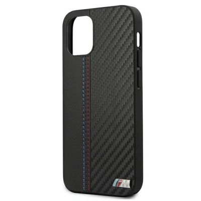 5. Etui BMW M Collection PU Carbon Stripe na iPhone 12 mini - czarne