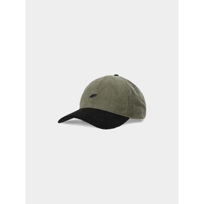 Czapka z daszkiem sztruksowa strapback uniseks 4F 4FWAW24ACABU313-91S