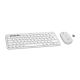 2. Logitech 920-012204 klawiatura Dołączona myszka Uniwersalne RF Wireless + Bluetooth QWERTZ Niemiecki Biały