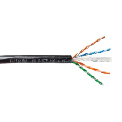 2. Kabel EmiterNet zewnętrzny żelowany UTP (U/UTP) kat.6 żel, drut 4x2x0,57, PE+GEL