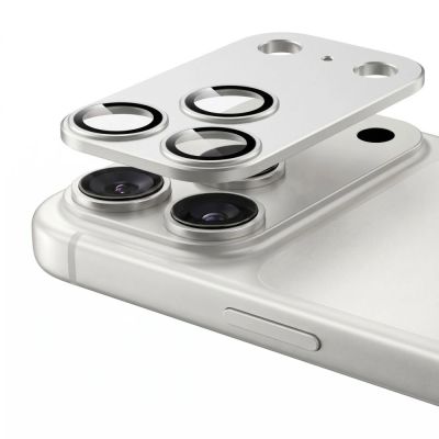 4. Szkło hartowane na aparat Tech-Protect Camfull Fit+ na iPhone 18 Pro Max - srebrne