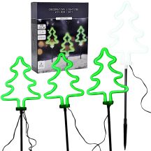LAMPKI DEKORACYJNE ZEW ŚCIEŻKA STICK 3SZT CHOINKA NEON