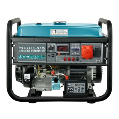 4. Könner & Söhnen KS 10000E-3 ATS agregat prądotwórczy 7500 W 25 l Benzynowy Czarny, Morski