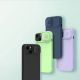7. Nillkin CamShield Silky Silicone Case etui iPhone 14 Plus pokrowiec z osłoną na aparat niebieski