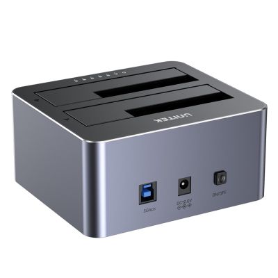 9. UNITEK STACJA KLONUJĄCA DYSKI 2X SATA 2,5"/3,5" USB 5GBPS