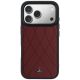 3. Etui Mercedes Leather with Crossed Lines MagSafe na iPhone 17 Pro Max - czerwone