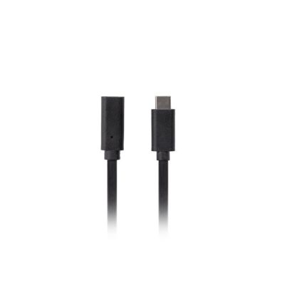 3. LANBERG PRZEDŁUŻACZ USB-C M/F 3.1 0.5M CZARNY