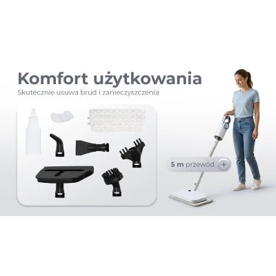 8. EXTRALINK HOME ODKURZACZ PAROWY 1500W R-357