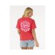 6. Koszulka RIP CURL Icons Of Surf Relaxed Tee czerwony
