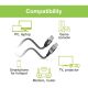 10. TECHLY ADAPTER/KABEL SIECIOWY USB-A NA GIGABIT ETHERNET RJ45 1M