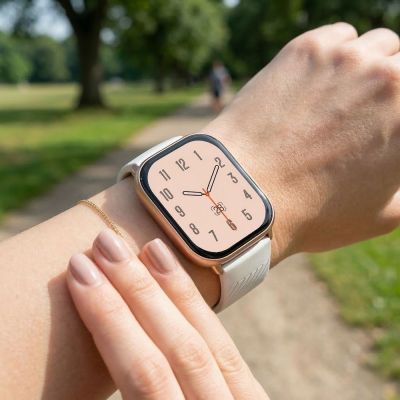 13. Smartwatch Gravity Różowy Pasek + Bransoleta GT43-4