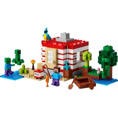 14. LEGO Minecraft 21275 Dom TNT w dżungli