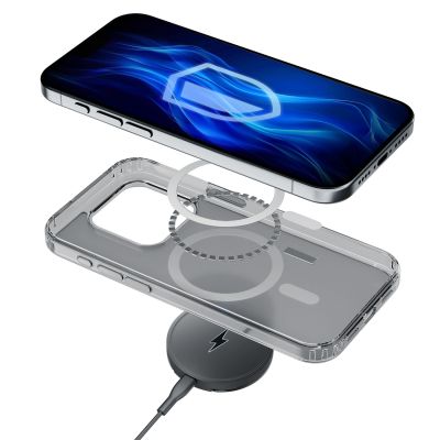 6. Etui 3mk Frosty MagCase White na Apple iPhone 15 Plus - białe