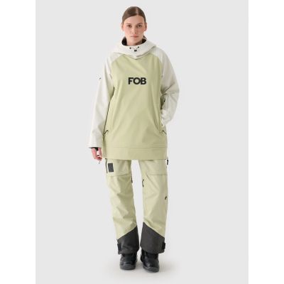 11. Bluza snowboardowa z softshellu membrana 5000 damska 4F 4FWAW24TSOFF289-44S