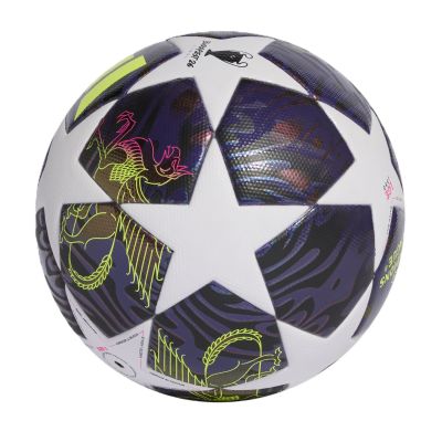 2. Piłka nożna adidas UCL 25/26 Final League J350 fioletowo-biała JX9098