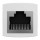 4. Złączka sieciowa łącznik kabli Ethernet RJ-45 Baseus AirJoy Series 10 szt. - biała