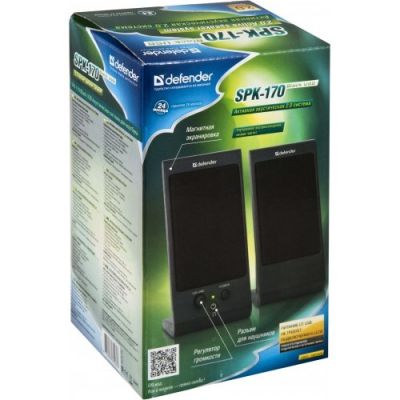 2. DEFENDER GŁOŚNIKI KOMPUTEROWE SPK-170 2.0 4W USB 65165
