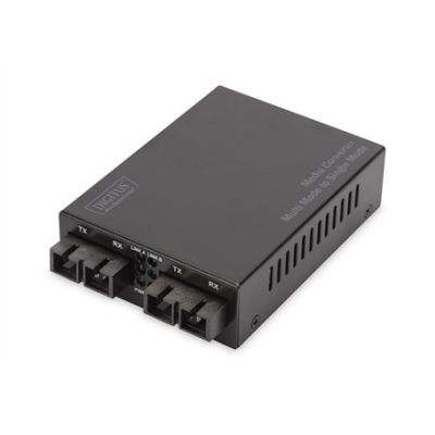 6. Digitus Konwerter medialny SC/SC Fast Ethernet wielomodowy/ jednomodowy
