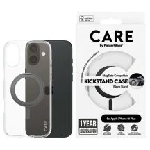 Etui CARE by PanzerGlass Feature Kickstand Case z MagSafe na iPhone 16 Plus - czarne