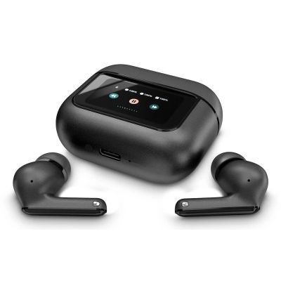 3. Słuchawki dokanałowe Energy Sistem True Wireless Earphones Icon Series z mikrofonem, Bluetooth, Graphite, ANC